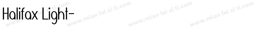 Halifax Light字体转换